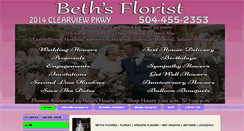 Desktop Screenshot of bethsflowersonline.com